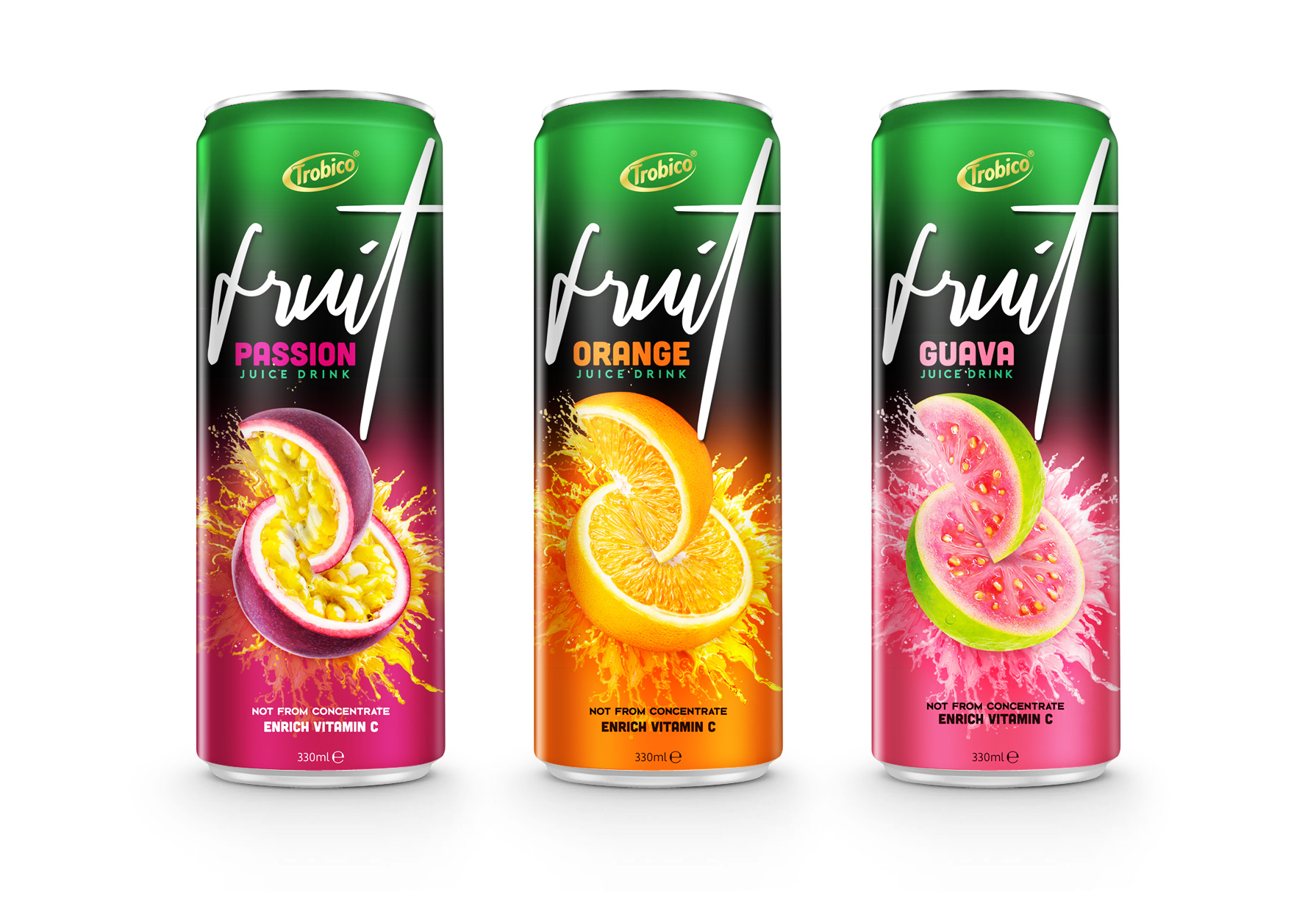 3D Fruit juice 330ml Trobico 1