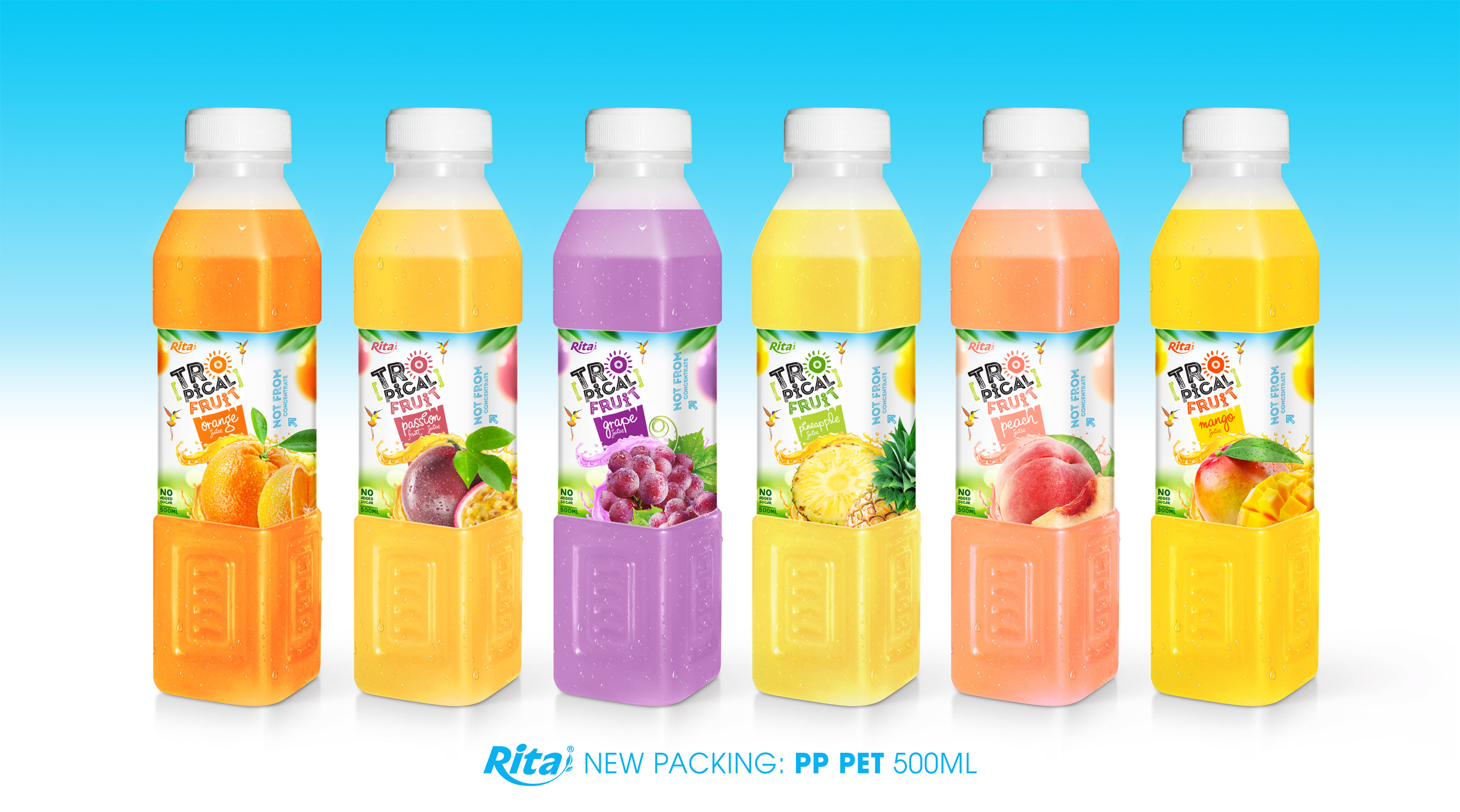 Tropical fruit PP Pet 500ml