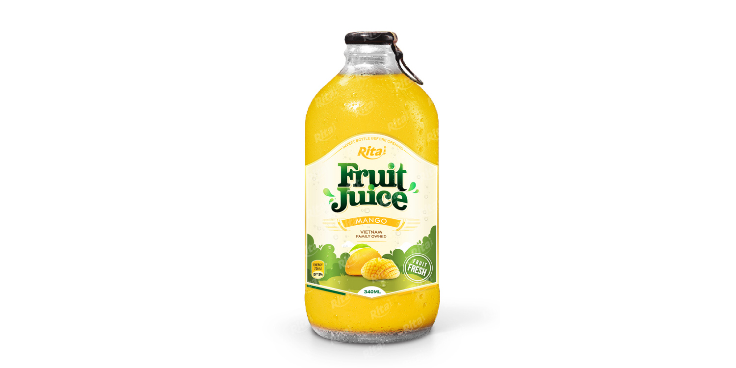 Mango fruit juice 340ml glass bottle