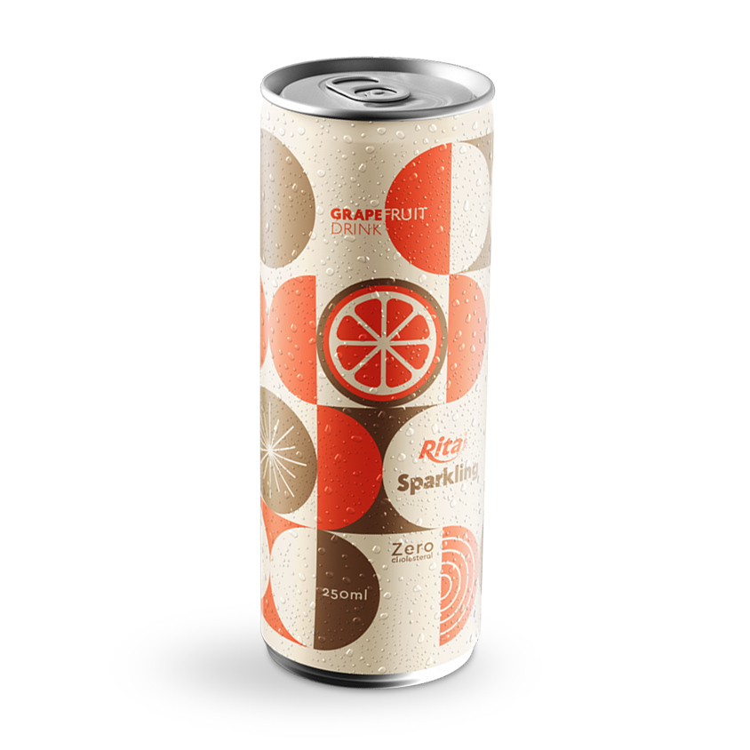 SPARKLING GRAPEFRUIT JUICE 250 ML CANNED