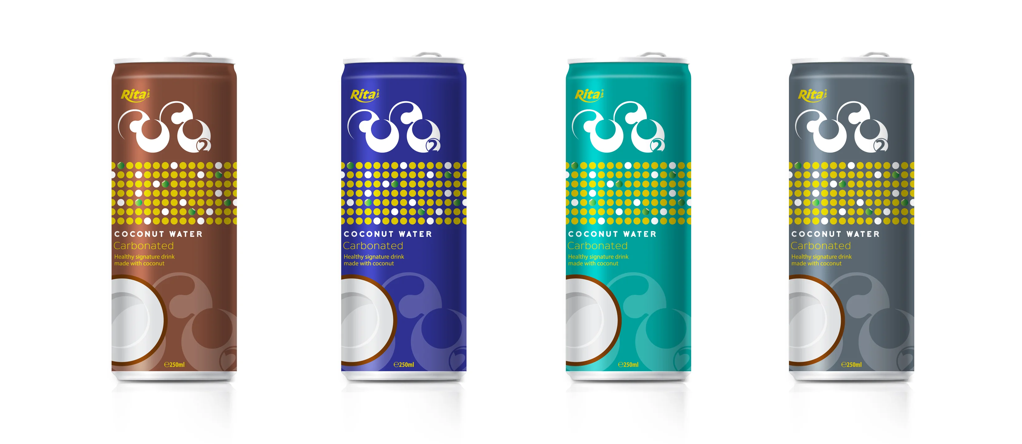 Carbonated coconut water
