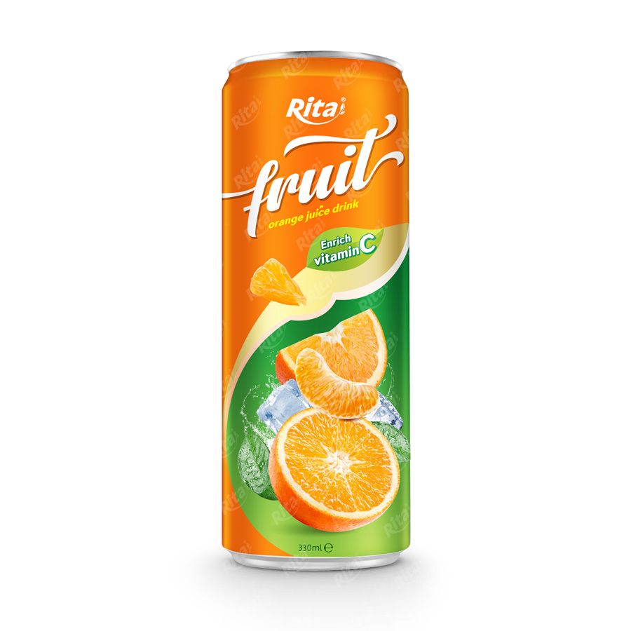 HEALTH DRINK 330 ML CANNED ORANGE JUICE