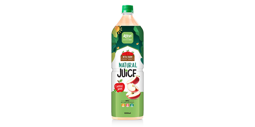 1L PET BOTTLE APPLE JUICE