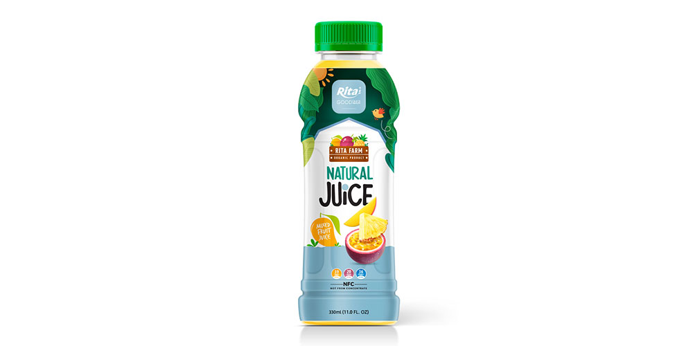 330ML PET BOTTLE TROPICAL MIXED FRUIT JUICE