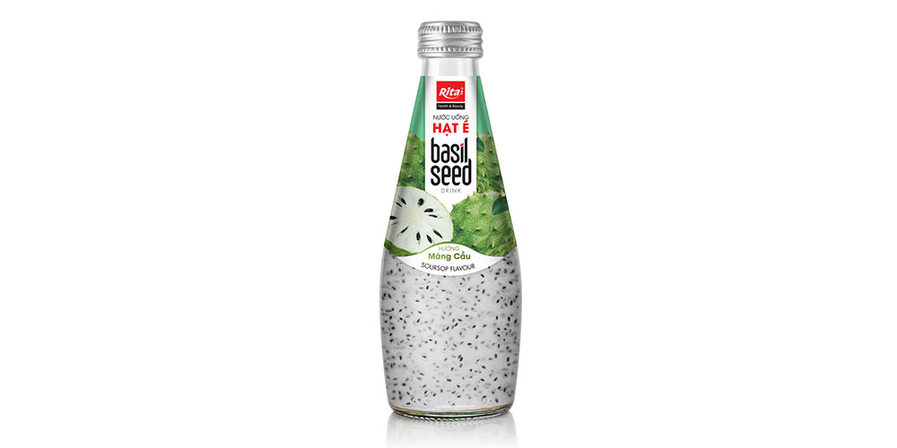 290ML GLASS BOTTLE BASIL SEED SOURSOP FLAVOR