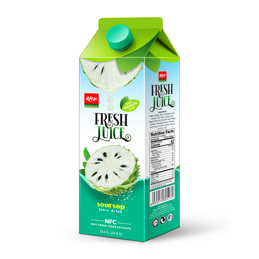 SOURSOP JUICE DRINK 1000 ML ASEPTIC PAK