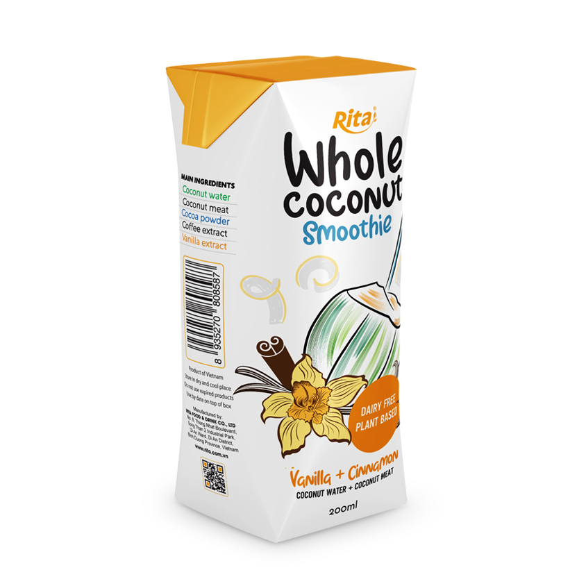 VANILLA CINNAMON COCONUT SMOOTHIE 200 ML ASEPTIC PAK