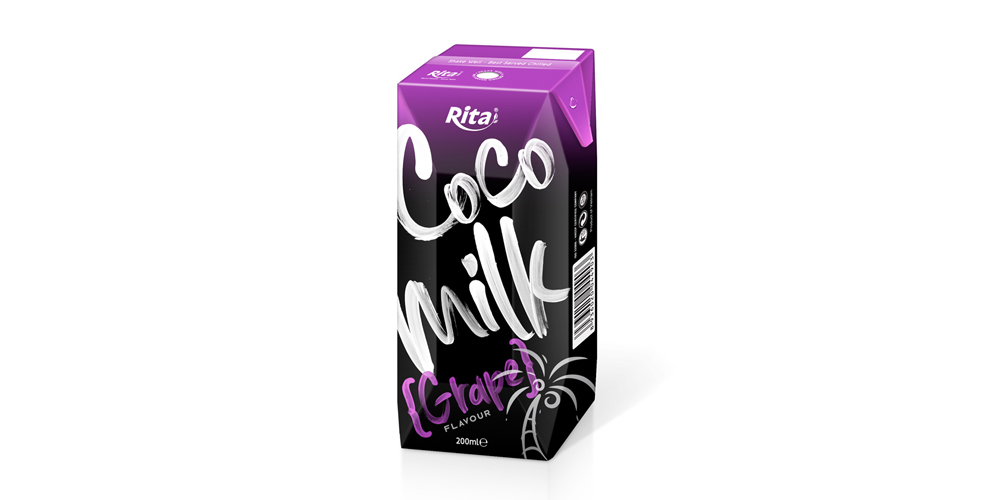 Coco and Grape  Milk  in Aseptic 200ml