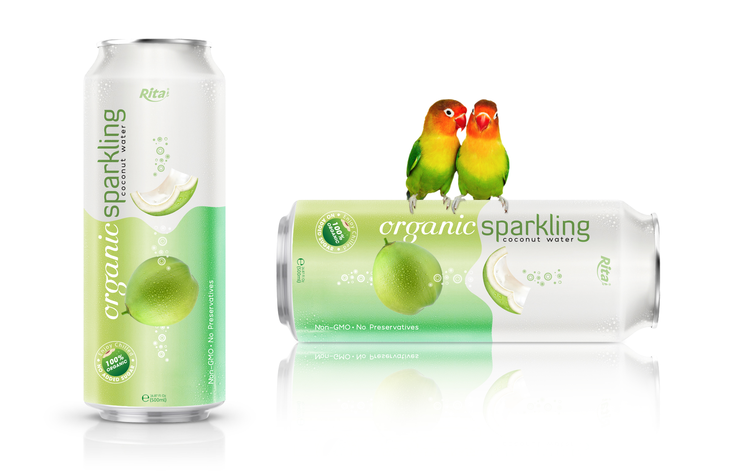 Organic Sparkling Coconut Real fruit juice 