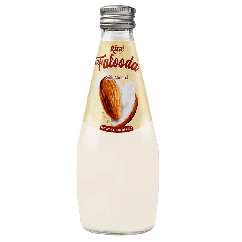 290ml Glass Bottle Falooda Drink With Almond Flavour