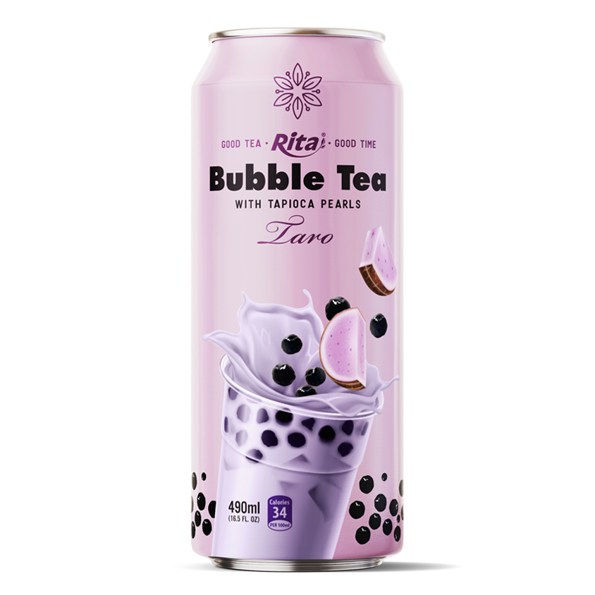 490ML CAN BUBBLE TEA WITH TARO FLAVOR