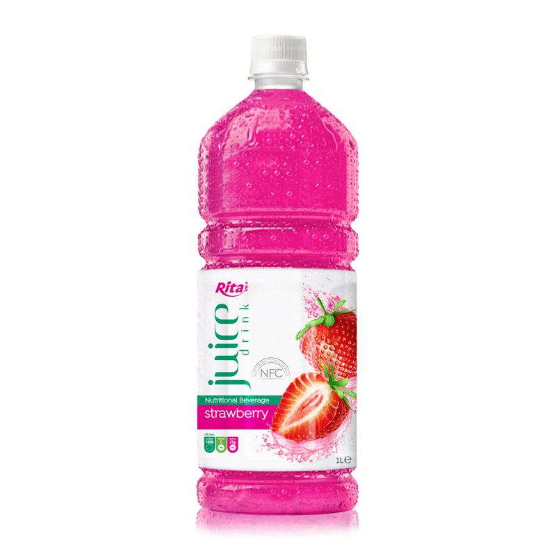 STRAWBERRY JUICE IN 1000 ML PET BOTTLE