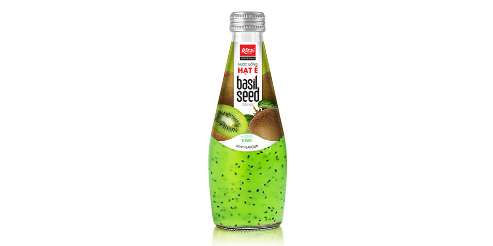 290ML GLASS BOTTLE BASIL SEED KIWI FLAVOR