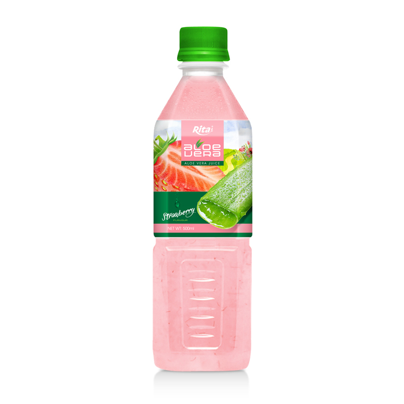 500ML ALOE VERA WITH STRAWBERRY JUICE