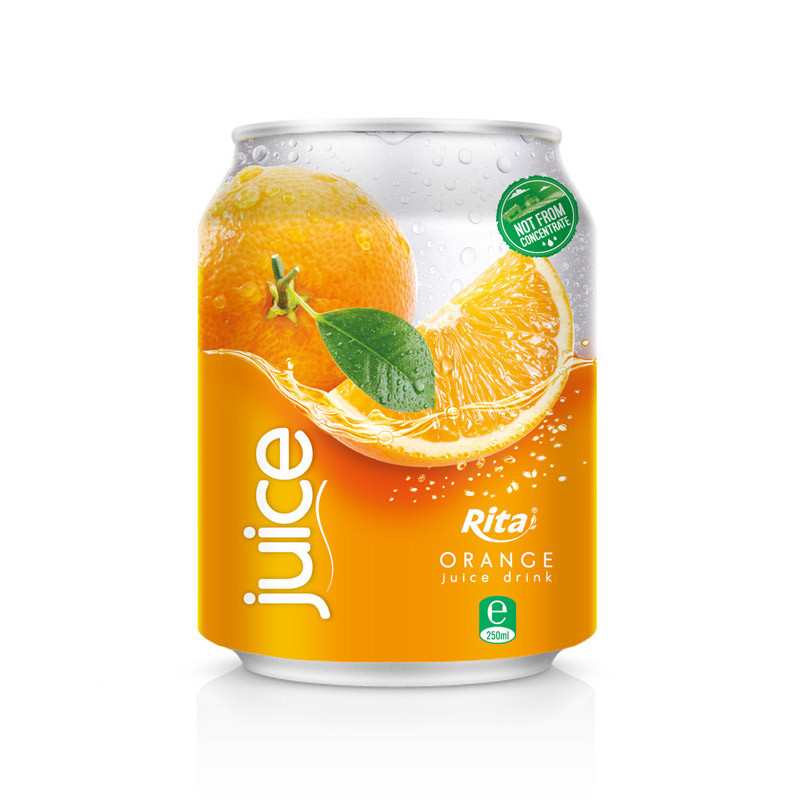 MANUFACTURER 250 ML CANNED ORANGE JUICE