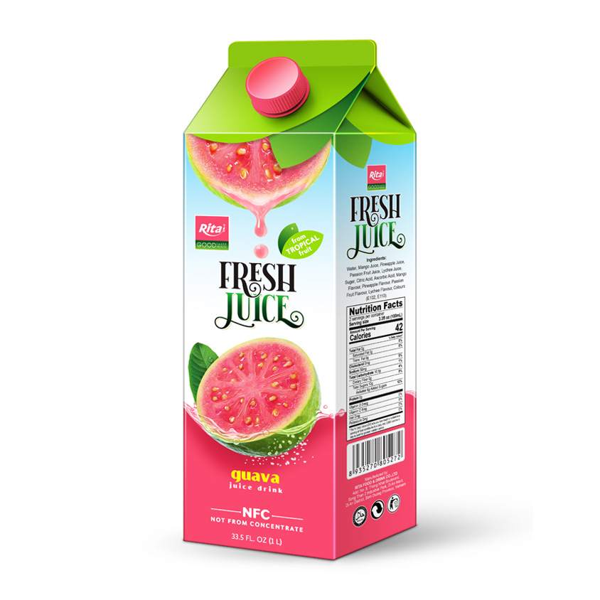 Guava juice drink 1000 ml Aseptic Pak Rita manufacturer