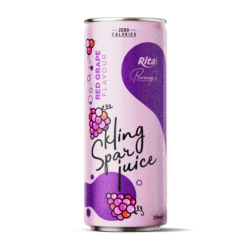 SPARKLING RED GRAPE JUICE 250 ML CANNED