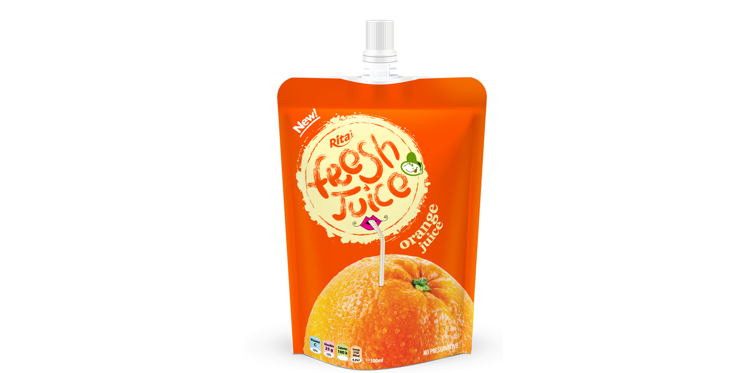 Bag orange juice 300ml