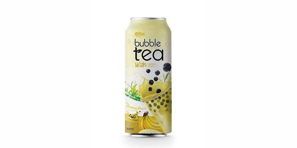 500ML CAN BUBBLE TEA WITH BANANA FLAVOR