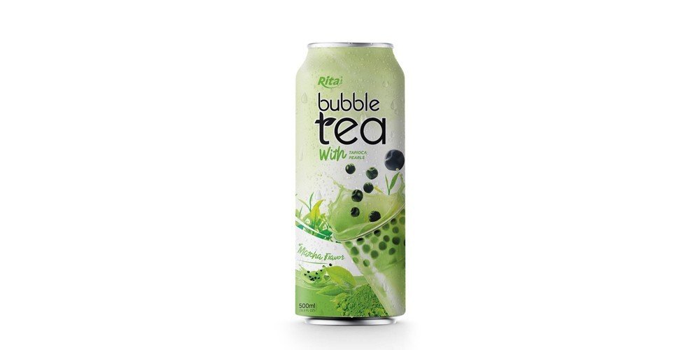 500ML CAN BUBBLE TEA WITH MATCHA FLAVOR