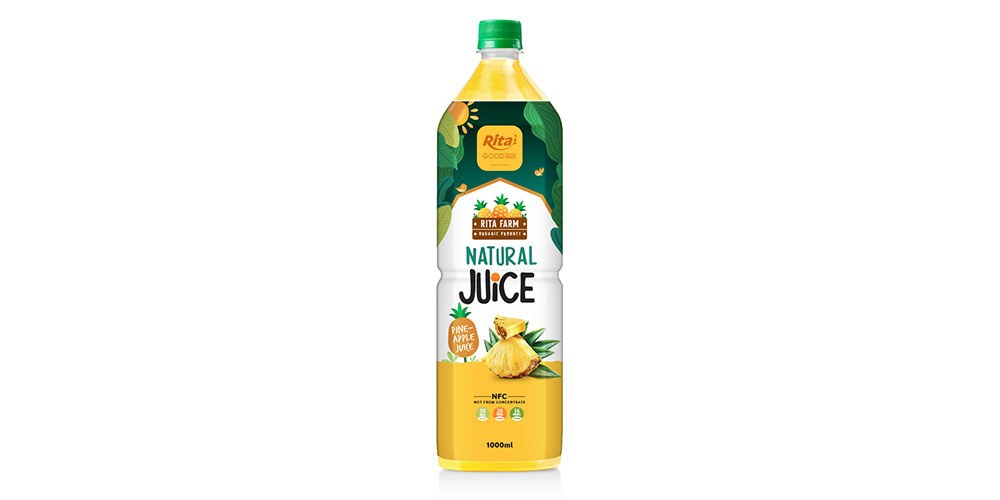 1L PET BOTTLE PINEAPPLE JUICE