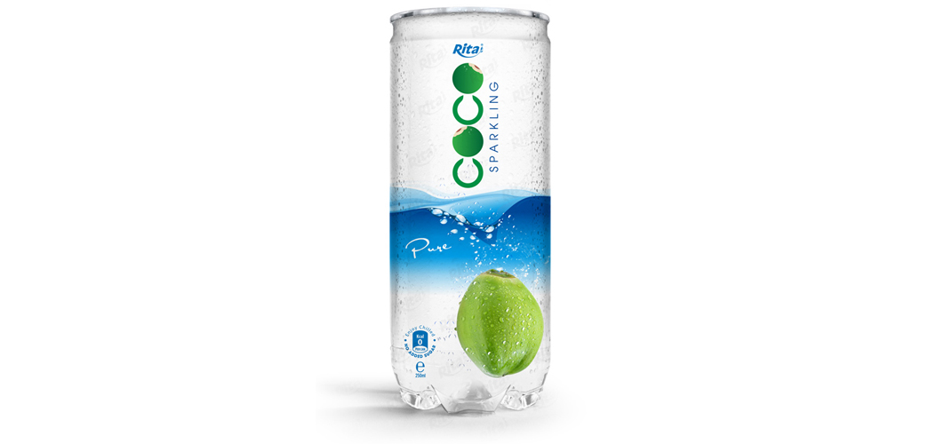 Pure sparking coconut water
