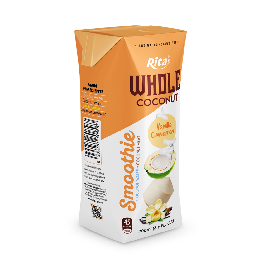 VANILLA CINNAMON COCONUT SMOOTHIE 200 ML ASEPTIC PAK