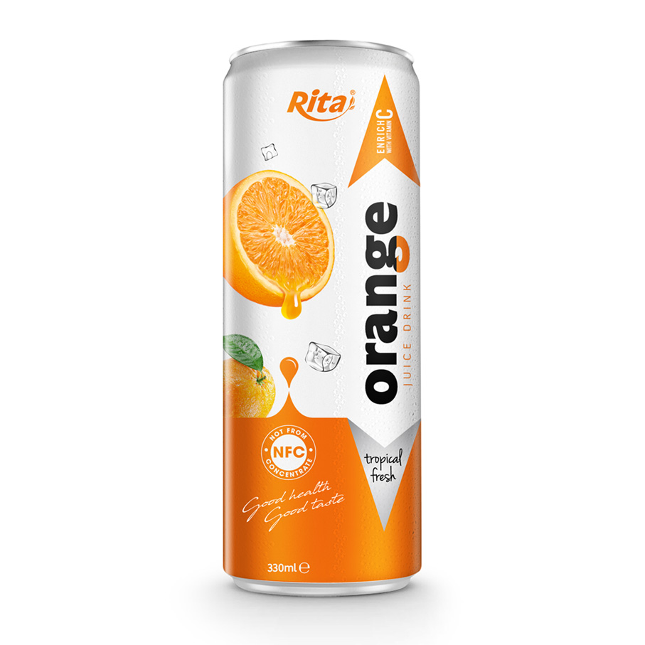 RITA BEVERAGE 330 ML CANNED ORANGE JUICE