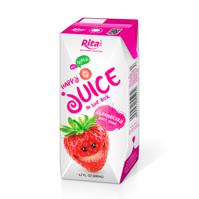 STRAWBERRY JUICE IN 200 ML PAPER BOX