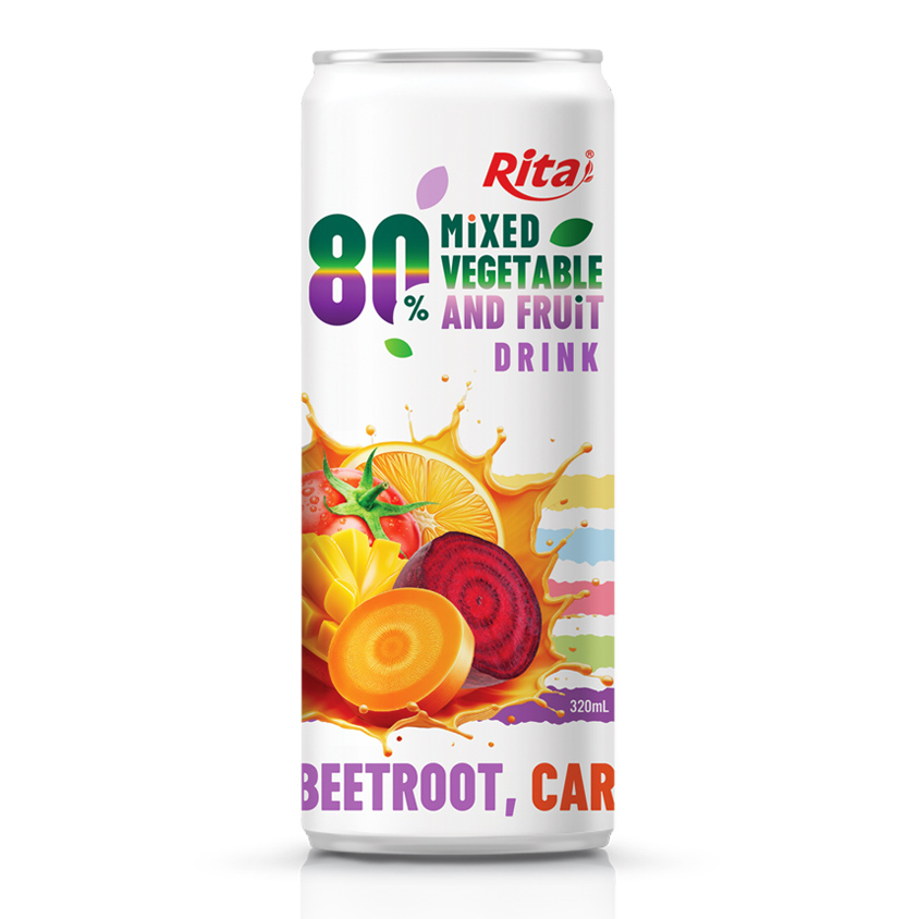 Sleek Can 320ml 80% Best Fruit And Vegetable Drinks
