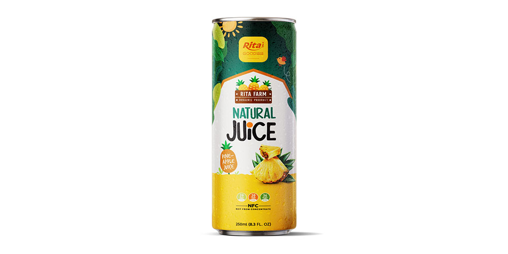 250ML ALU CAN PINEAPPLE JUICE