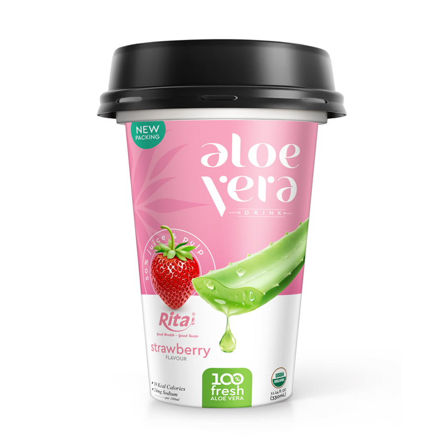 330ML ALOE VERA WITH STRAWBERRY JUICE 01