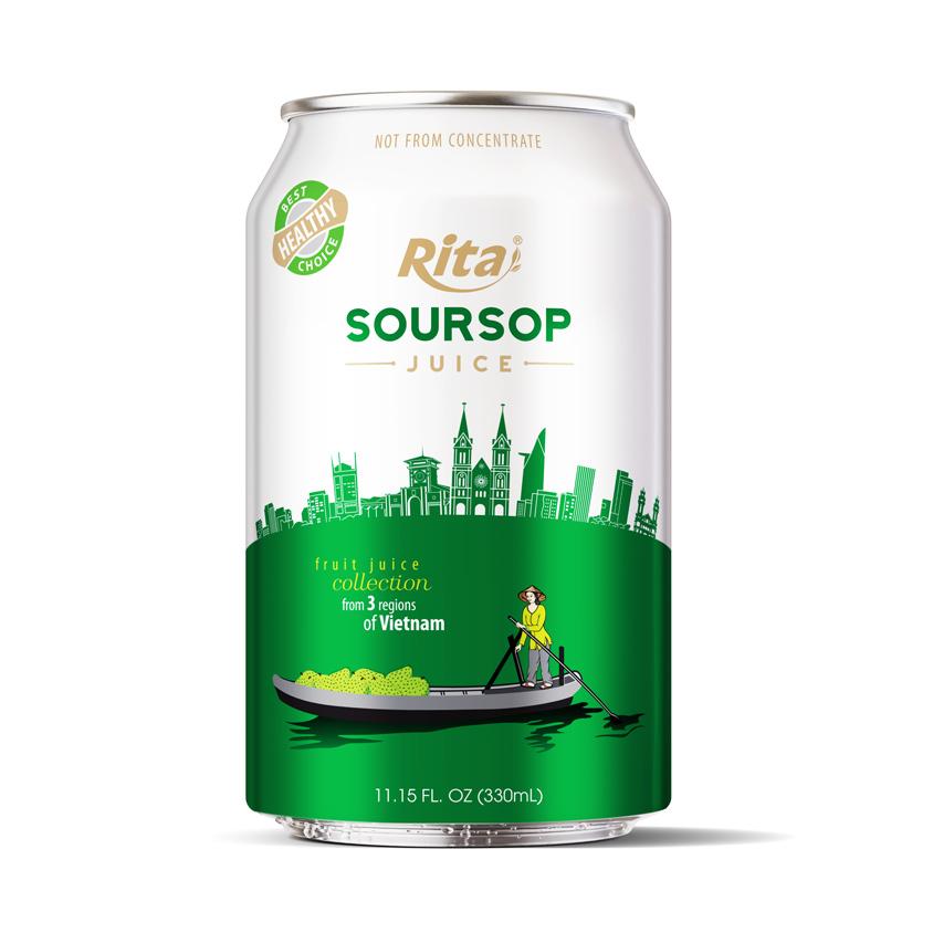 NATURAL VIETNAM TROPICAL 330 ML SOURSOP JUICE DRINK