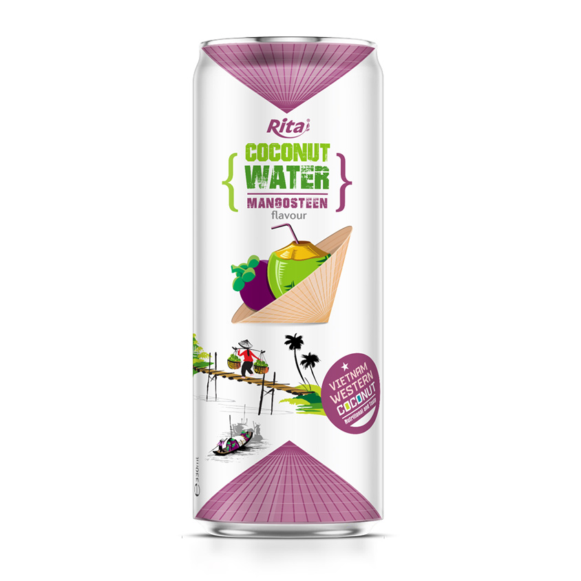 Rita Coconut water With Mangosteen juice in 330 ml Alu Can