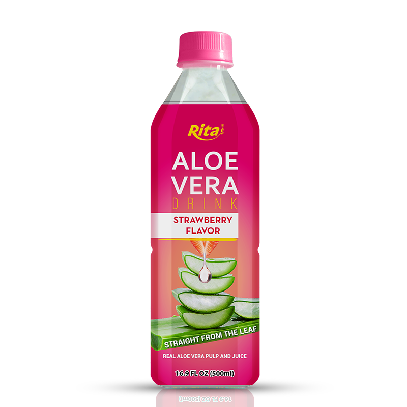 500ML ALOE VERA WITH STRAWBERRY JUICE 01