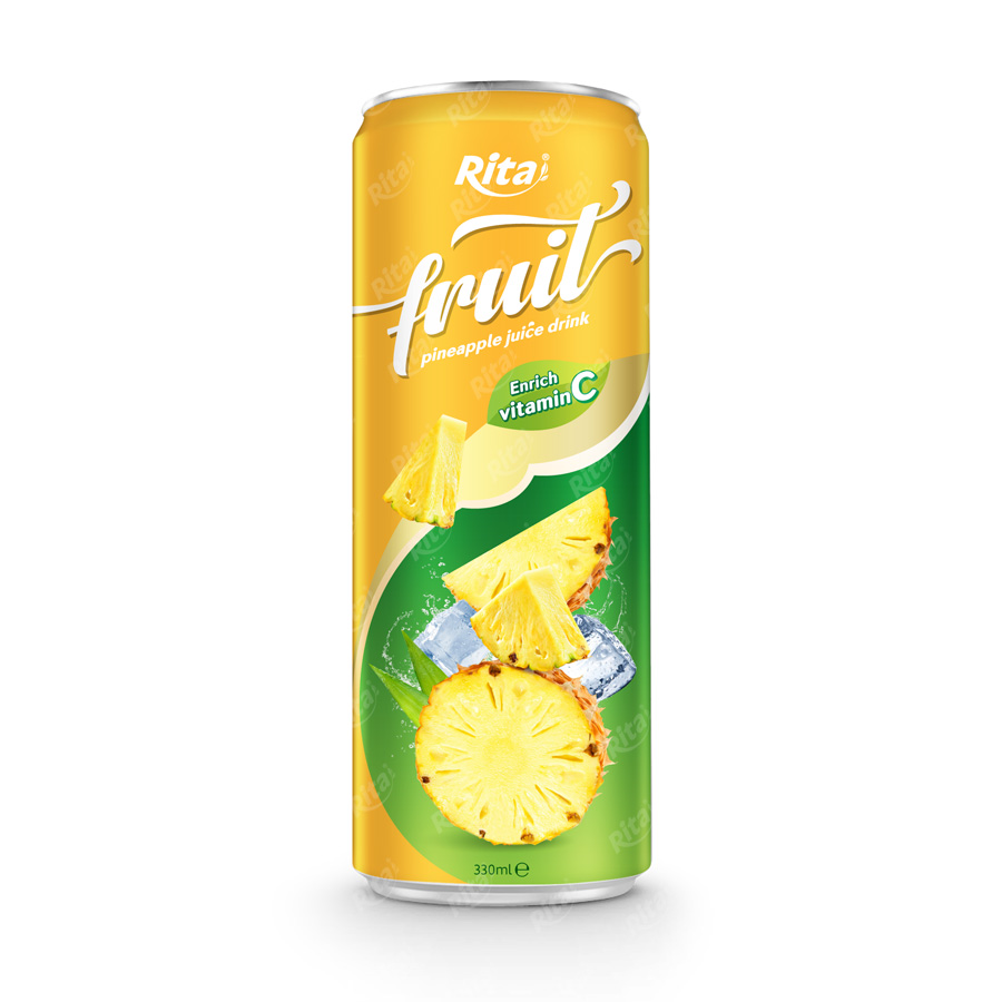 RITA BRAND 330 Ml ALU CAN PINEAPPLE JUICE