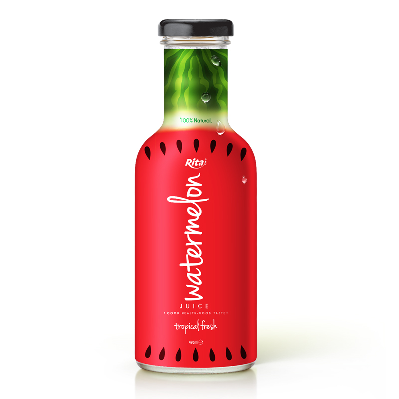 Watermelon Juice in 460 ml glass bottle