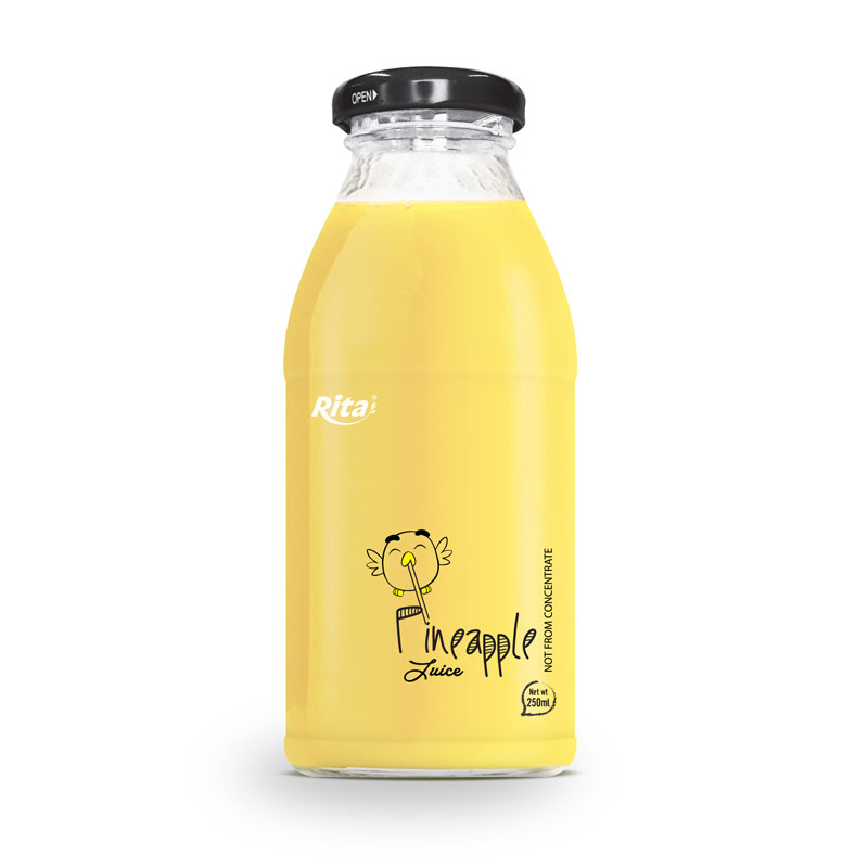 RITA BRAND 250 ML GLASS BOTTLE PINEAPPLE JUICE