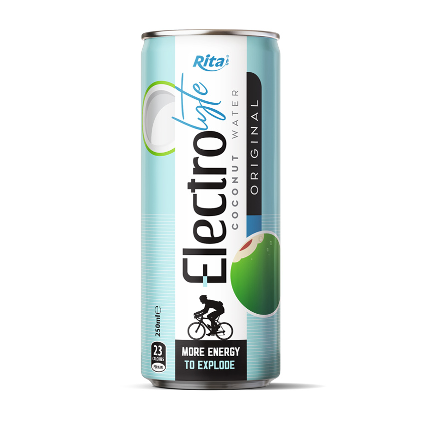 250ML ALU CAN ELECTROLYTE COCONUT WATER ORIGINAL FLAVOR