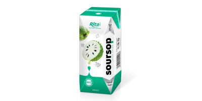 NFC fruit soursop juice in prisma pak from Rita juice