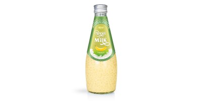 Basil seed Milk with banana from Juice 9